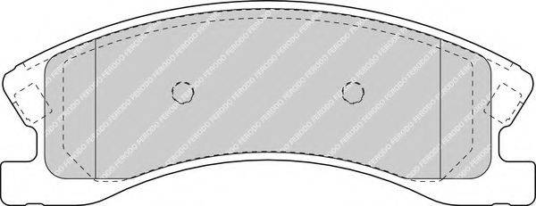 FERODO FDB1659 Комплект гальмівних колодок, дискове гальмо