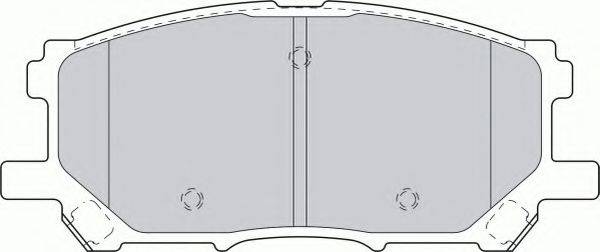 FERODO FDB1715 Комплект гальмівних колодок, дискове гальмо