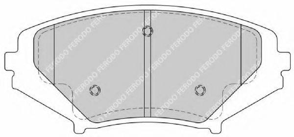 FERODO FDB1758 Комплект гальмівних колодок, дискове гальмо