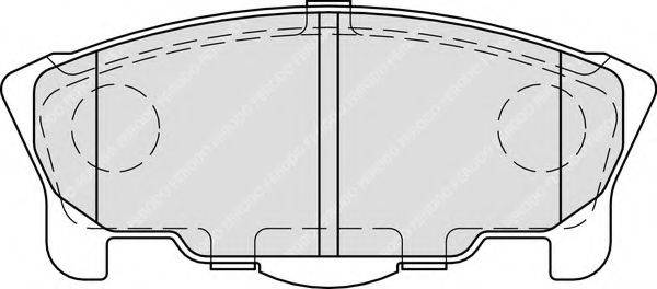FERODO FDB1987 Комплект гальмівних колодок, дискове гальмо