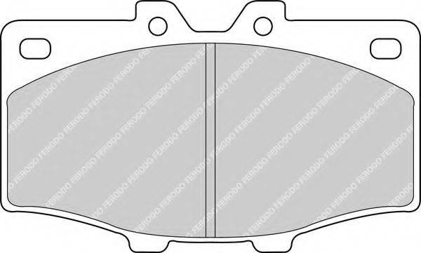FERODO FDB288 Комплект гальмівних колодок, дискове гальмо