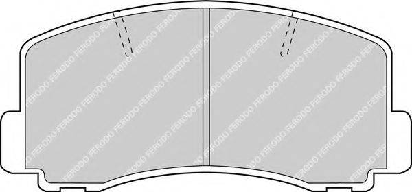 FERODO FDB319 Комплект гальмівних колодок, дискове гальмо