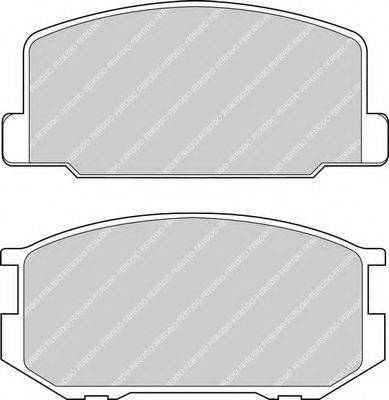 FERODO FDB322 Комплект гальмівних колодок, дискове гальмо