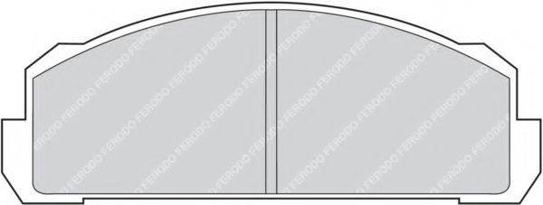 FERODO FDB37 Комплект гальмівних колодок, дискове гальмо