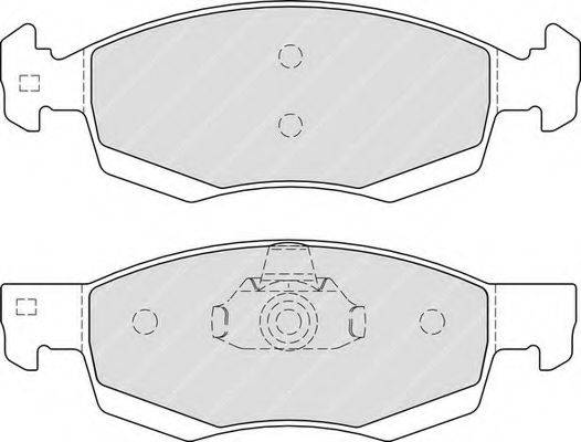 FERODO FDB4035 Комплект гальмівних колодок, дискове гальмо