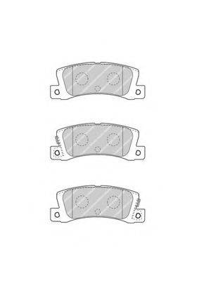 FERODO FDB4274 Комплект гальмівних колодок, дискове гальмо