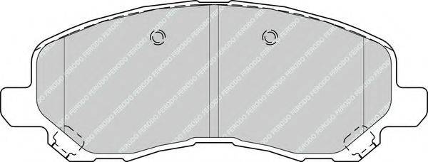 FERODO FDB4388 Комплект гальмівних колодок, дискове гальмо