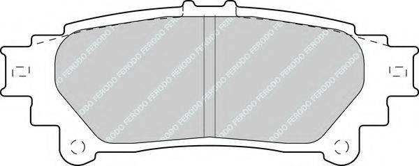 FERODO FDB4395 Комплект гальмівних колодок, дискове гальмо