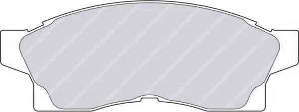 FERODO FDB649 Комплект гальмівних колодок, дискове гальмо