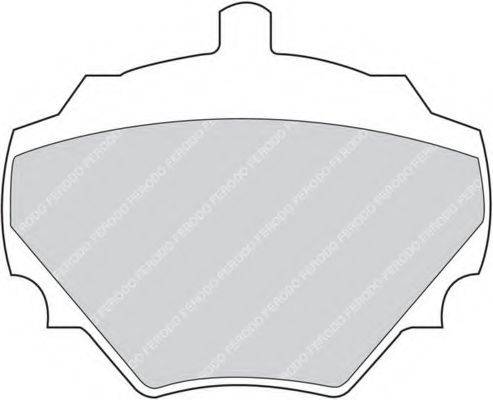 FERODO FDB844 Комплект гальмівних колодок, дискове гальмо