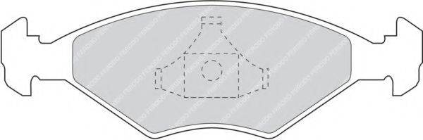FERODO FDB895 Комплект гальмівних колодок, дискове гальмо