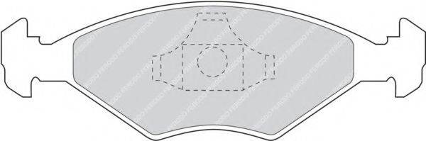 FERODO FDB896 Комплект гальмівних колодок, дискове гальмо
