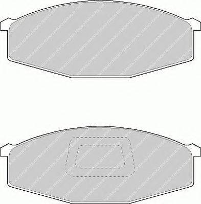 FERODO FVR321 Комплект гальмівних колодок, дискове гальмо