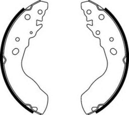 FERODO FSB580 Комплект гальмівних колодок