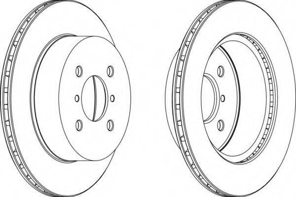 FERODO DDF1287 гальмівний диск