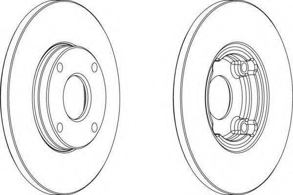 FERODO DDF422 гальмівний диск