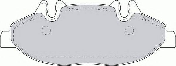 FERODO FSL1493 Комплект гальмівних колодок, дискове гальмо