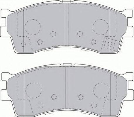 FERODO FSL1602 Комплект гальмівних колодок, дискове гальмо