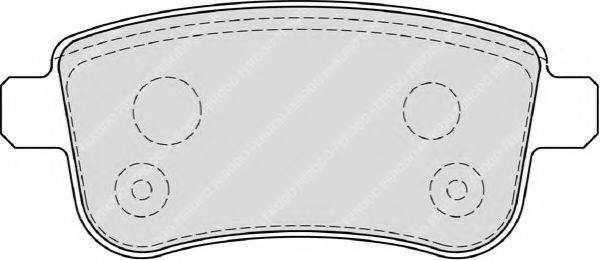 FERODO FSL4182 Комплект гальмівних колодок, дискове гальмо