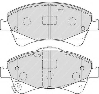 FERODO FSL4326 Комплект гальмівних колодок, дискове гальмо