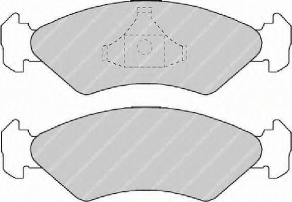 FERODO FSL589 Комплект гальмівних колодок, дискове гальмо
