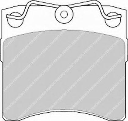 FERODO FSL722 Комплект гальмівних колодок, дискове гальмо