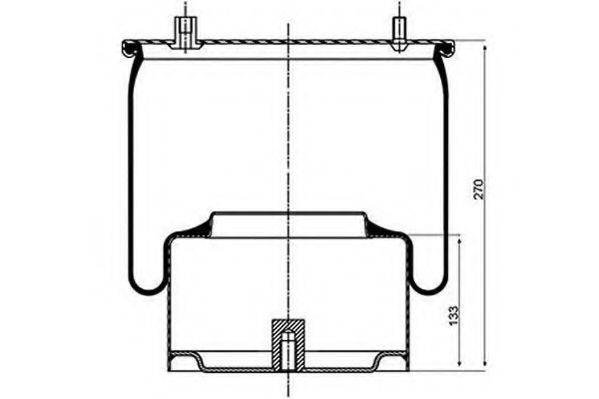 PE AUTOMOTIVE 08405213A Кожух пневматичної ресори