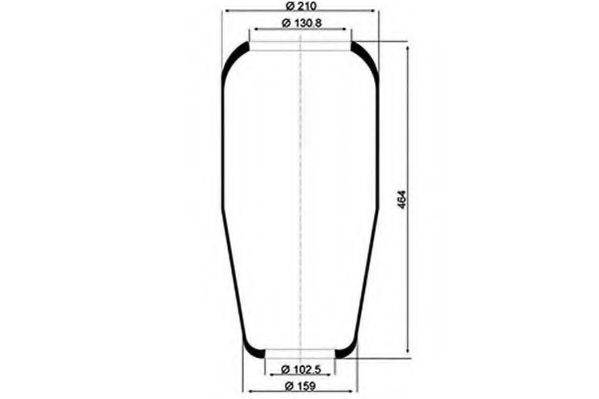 PE AUTOMOTIVE 08406010A Кожух пневматичної ресори