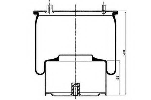 PE AUTOMOTIVE 08406412A Кожух пневматичної ресори