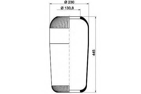 PE AUTOMOTIVE 08409710A Кожух пневматичної ресори