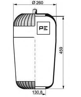 PE AUTOMOTIVE 08411170A Кожух пневматичної ресори