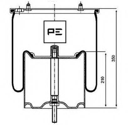 PE AUTOMOTIVE 08411972A Кожух пневматичної ресори