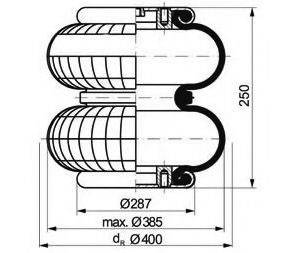 PE AUTOMOTIVE 08423711A Кожух пневматичної ресори