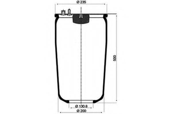 PE AUTOMOTIVE 08425110A Кожух пневматичної ресори