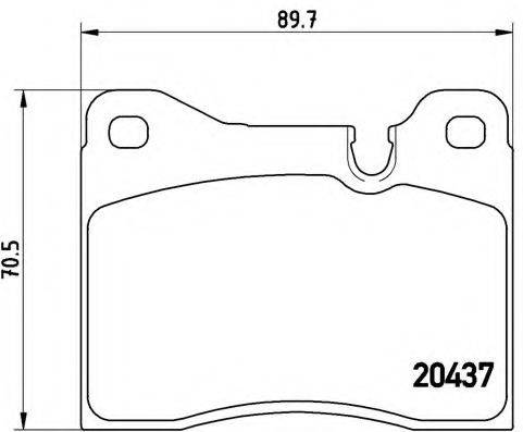 BREMBO P06002 Комплект гальмівних колодок, дискове гальмо