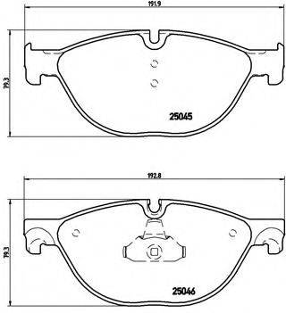 BREMBO P06076 Комплект гальмівних колодок, дискове гальмо