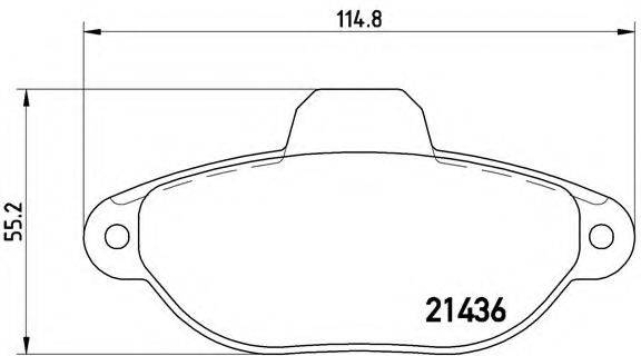 BREMBO P23160 Комплект гальмівних колодок, дискове гальмо