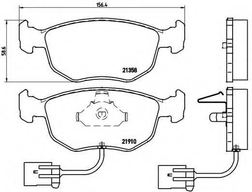 BREMBO P24035 Комплект гальмівних колодок, дискове гальмо