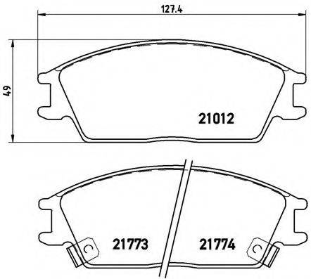 BREMBO P30024 Комплект гальмівних колодок, дискове гальмо