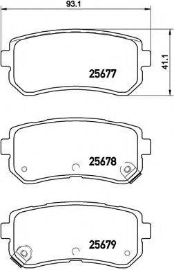 BREMBO P30068 Комплект гальмівних колодок, дискове гальмо