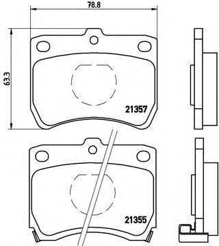 BREMBO P49013 Комплект гальмівних колодок, дискове гальмо