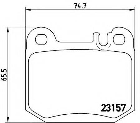 BREMBO P50043 Комплект гальмівних колодок, дискове гальмо