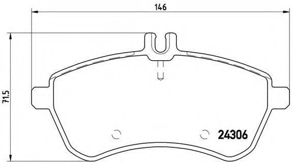 BREMBO P50070 Комплект гальмівних колодок, дискове гальмо