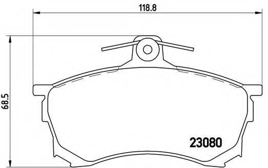 BREMBO P54021 Комплект гальмівних колодок, дискове гальмо