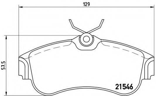 BREMBO P56022 Комплект гальмівних колодок, дискове гальмо