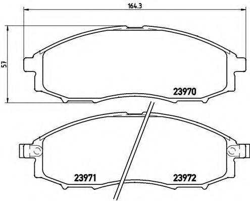 BREMBO P56049 Комплект гальмівних колодок, дискове гальмо