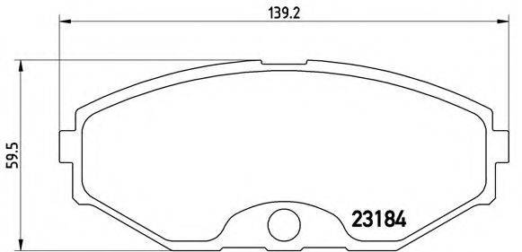 BREMBO P56052 Комплект гальмівних колодок, дискове гальмо