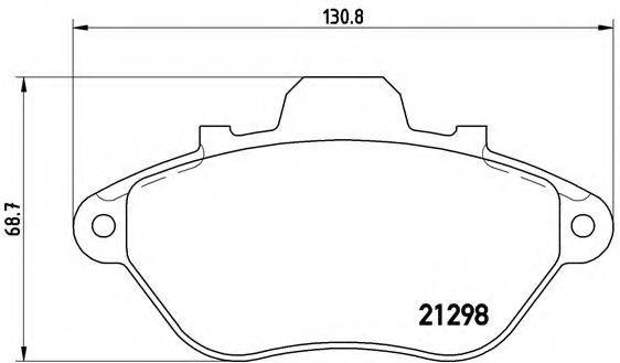 BREMBO P61039 Комплект гальмівних колодок, дискове гальмо