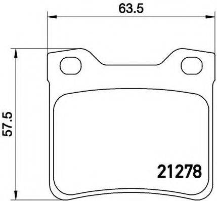 BREMBO P61058 Комплект гальмівних колодок, дискове гальмо