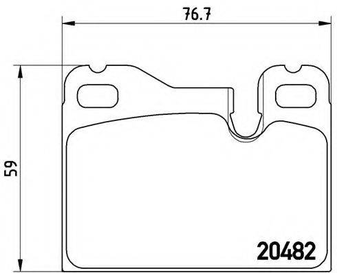 BREMBO P65003 Комплект гальмівних колодок, дискове гальмо